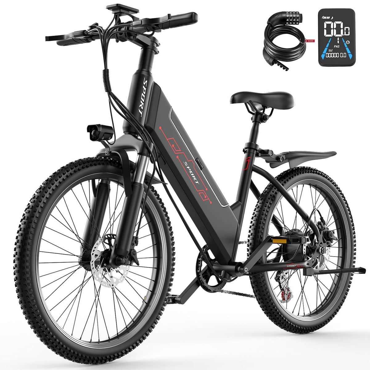 GWEIT GF26 MAX black step-through electric bike