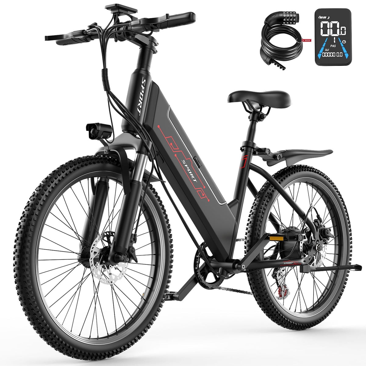 GWEIT GF26 MAX black step-through electric bike