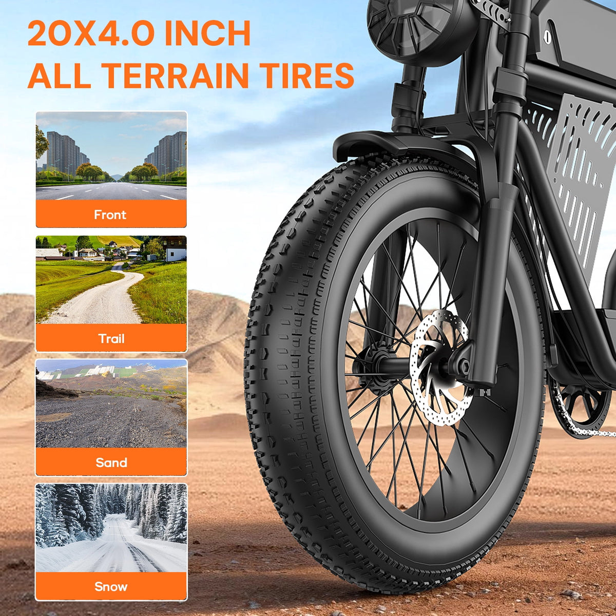 GWEIT 20 × 4-inch tire detail